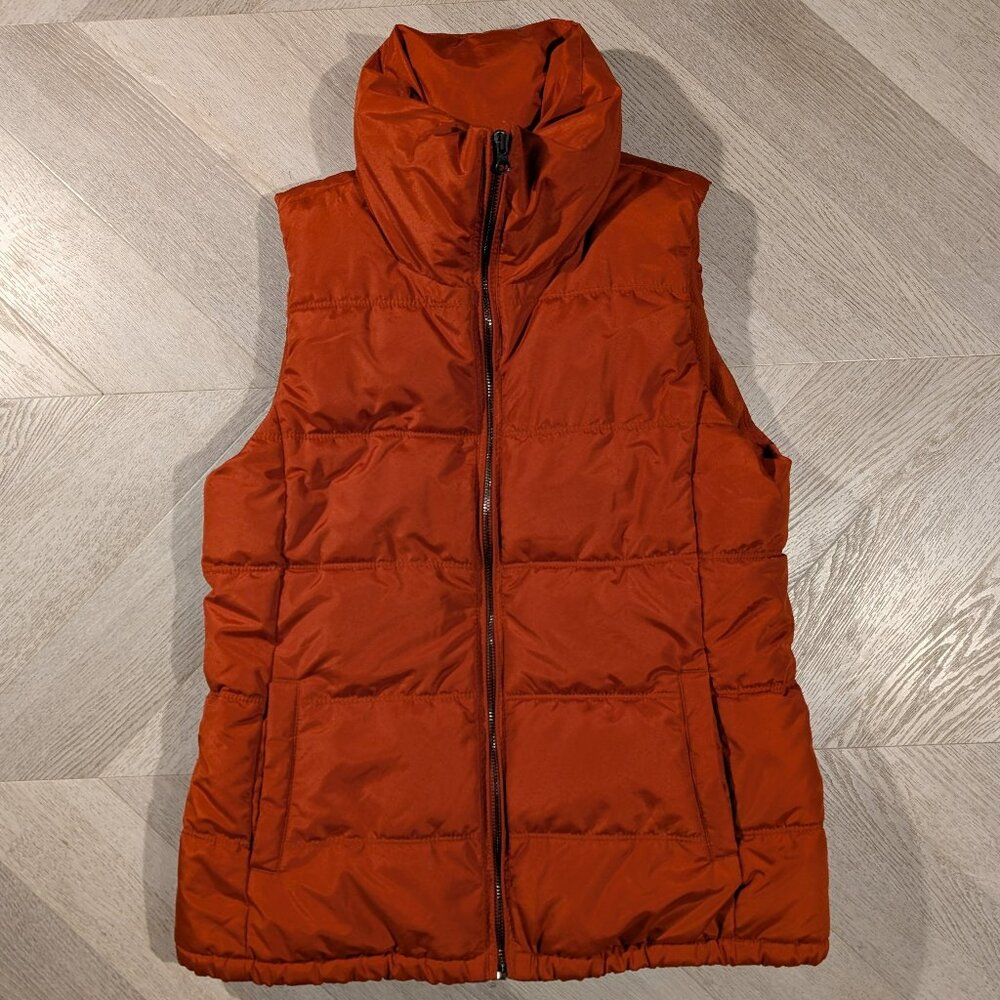 Old Navy Puffer Vest Men's Size Small Burnt Orange